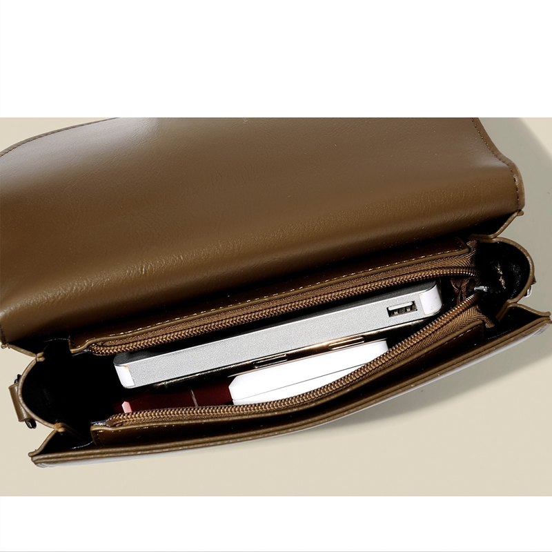 New Trendy Ladies High-end Simple Saddle Bag