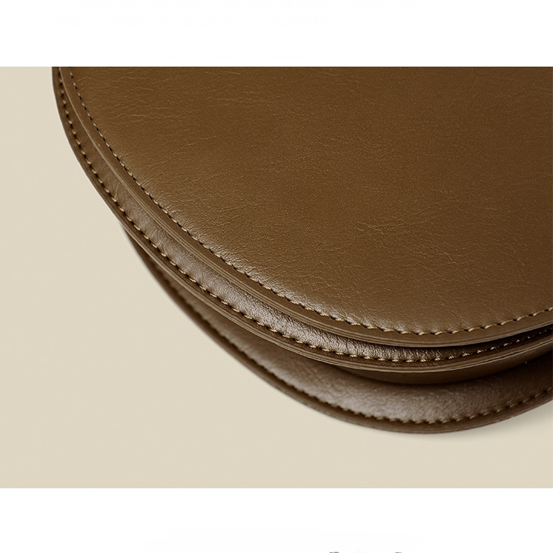 New Trendy Ladies High-end Simple Saddle Bag