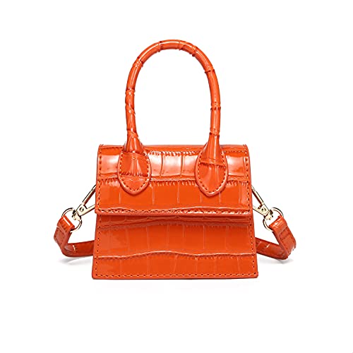 Mini Bag with Crocodile Pattern