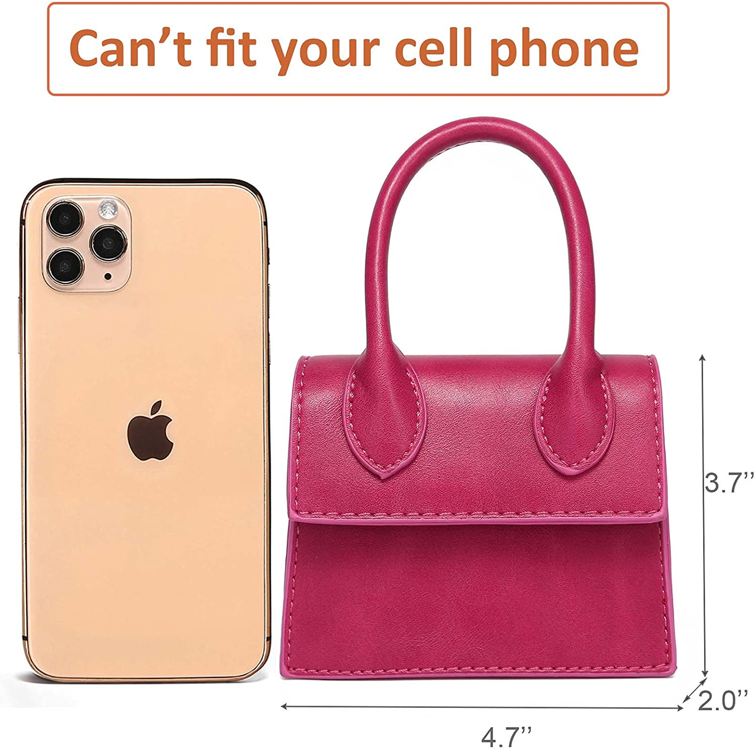 Mini Bag with Crocodile Pattern