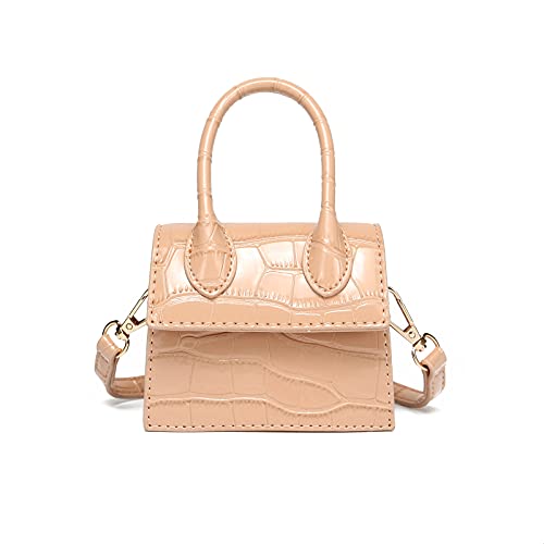 Mini Bag with Crocodile Pattern