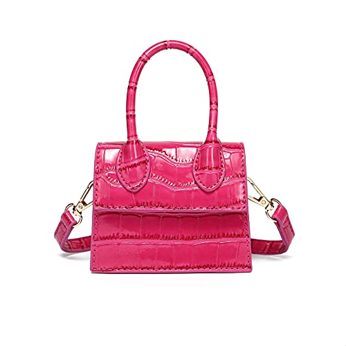 Mini Bag with Crocodile Pattern